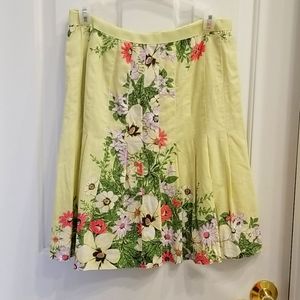 Loft skirt size 4, cotton, lined super cute